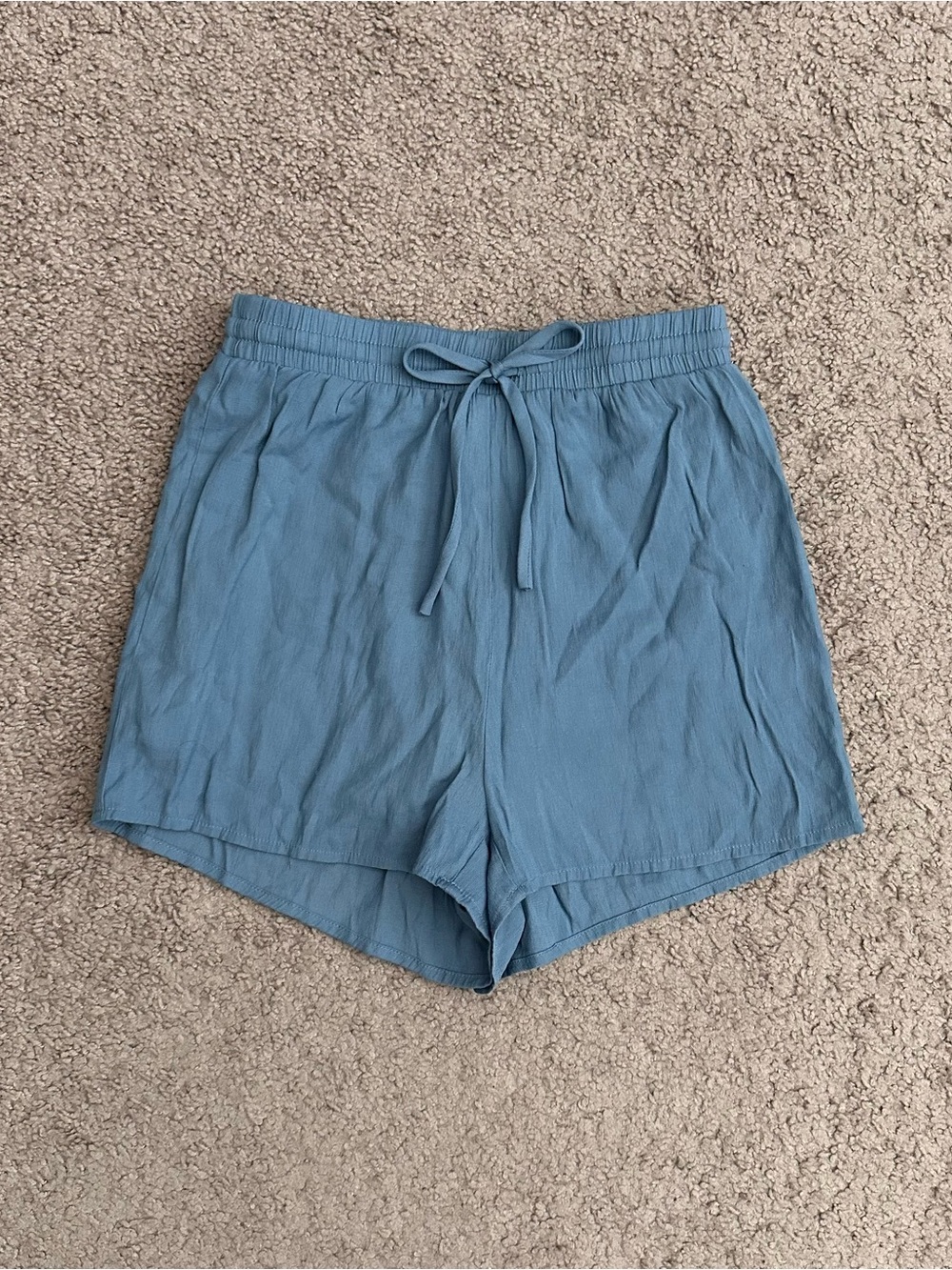 Princess Polly Casual Drawstring Blue Shorts Womens 2
